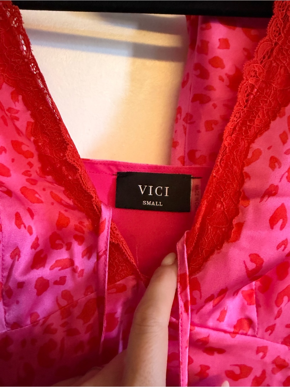 Spiced Honey Lace Trim Bust Tie Top - Picture 2 of 2